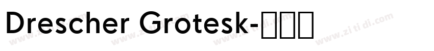 Drescher Grotesk字体转换